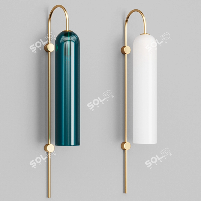  VIAN WALL Glass Sconce 3D model image 2