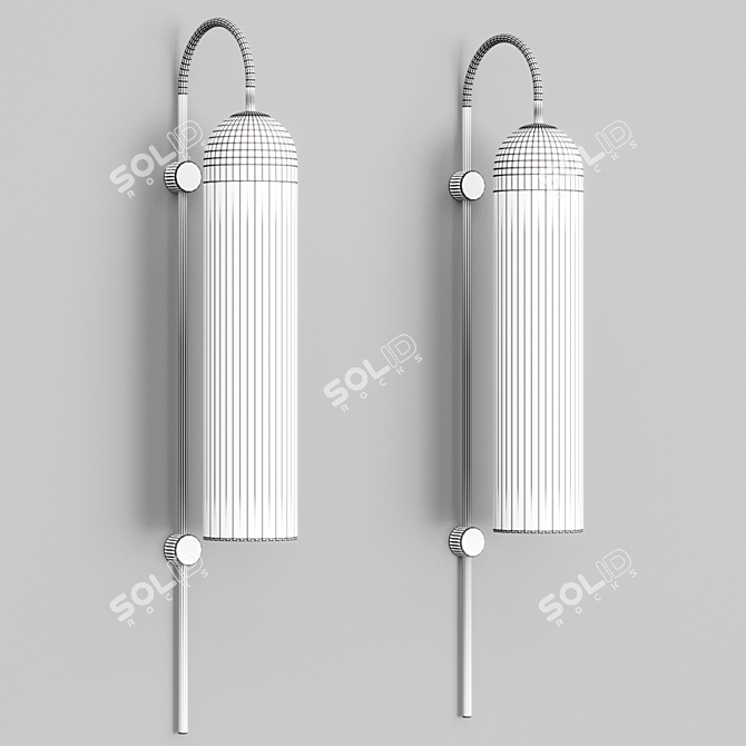  VIAN WALL Glass Sconce 3D model image 3