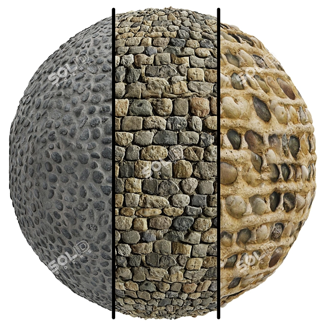 Misto Campagna Stone Facade Coverings 3D model image 1