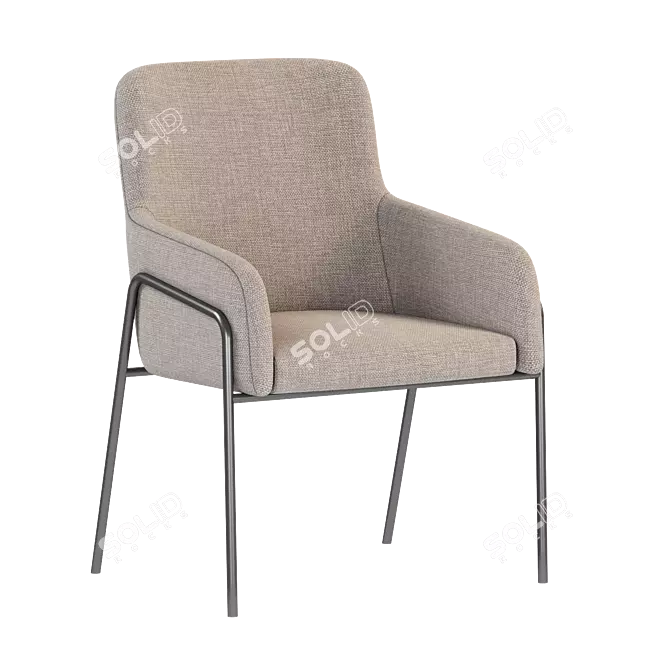 Halmar K-327 Chair Model Render 3D model image 1