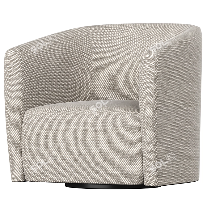 Modern Swivel Chair by Dellarobbia 3D model image 2