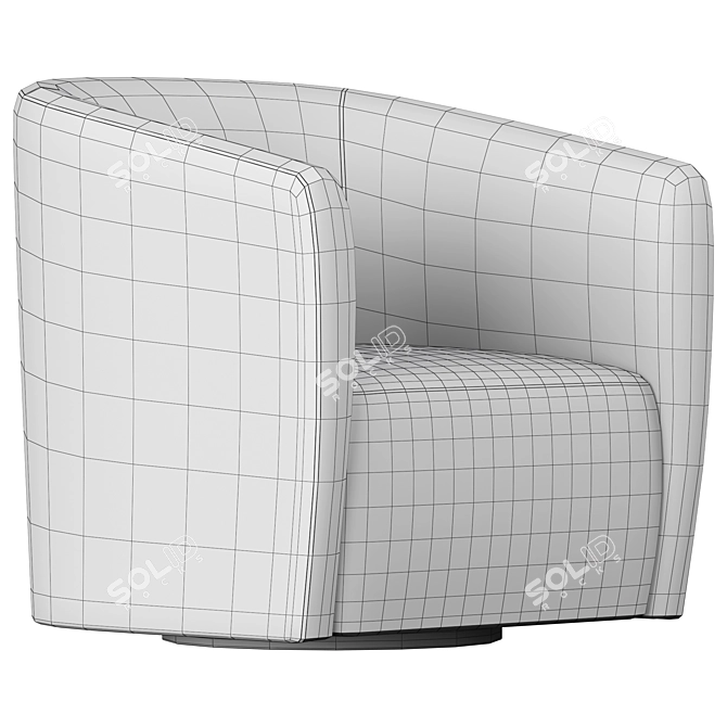Modern Swivel Chair by Dellarobbia 3D model image 5