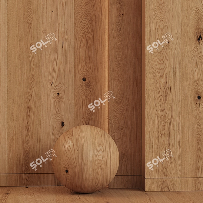 Rustic OAK 01: High-Quality Render 3D model image 5