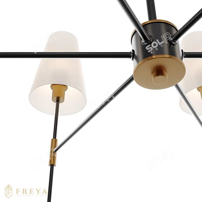 Modern Tida Series Chandelier 3D model image 2