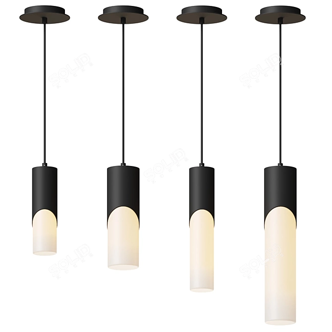 Modern Minimalist LED Pendant Light 3D model image 5