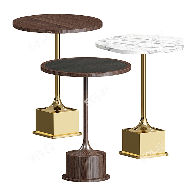 Timeless Charm: Vintage Coffee Tables 3D model image 1