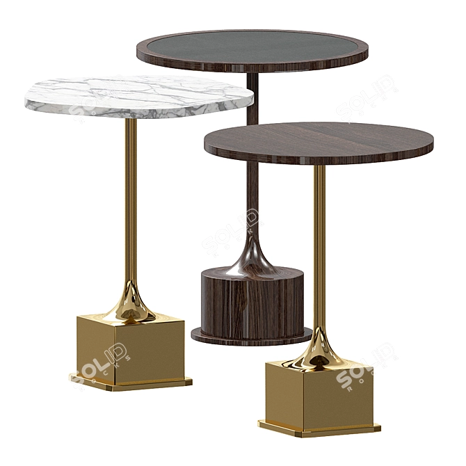 Timeless Charm: Vintage Coffee Tables 3D model image 2