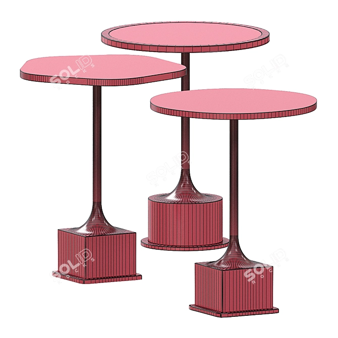 Timeless Charm: Vintage Coffee Tables 3D model image 3