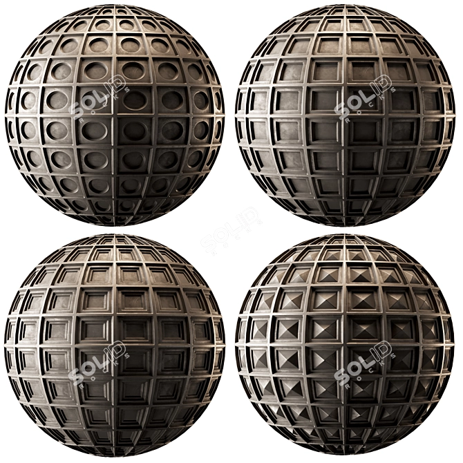 Seamless 3D Wall Covering Material 3D model image 1