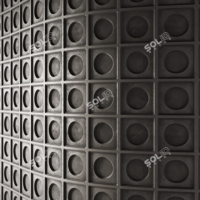Seamless 3D Wall Covering Material 3D model image 2