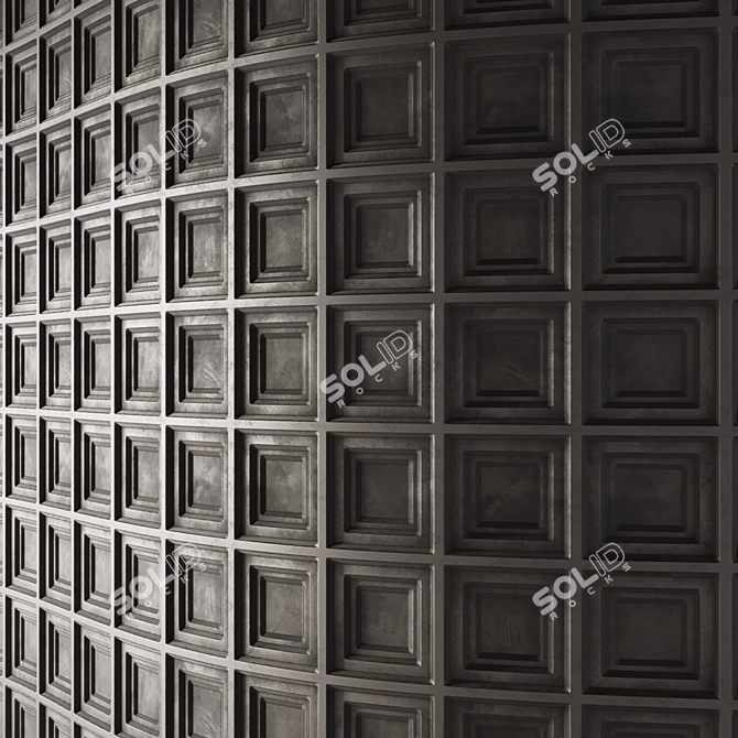 Seamless 3D Wall Covering Material 3D model image 4