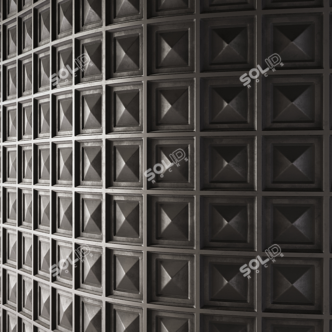 Seamless 3D Wall Covering Material 3D model image 5