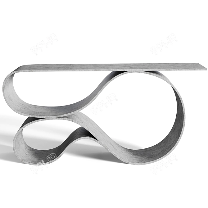 Whorl Concrete Console by Neal Aronowitz 3D model image 2