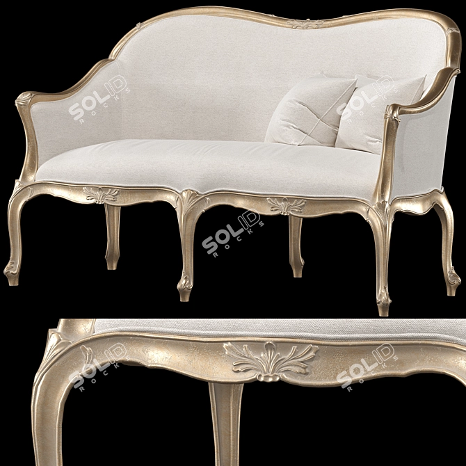 Luxury Roberto Giovannini Sofa ArtpostData 1221 3D model image 1