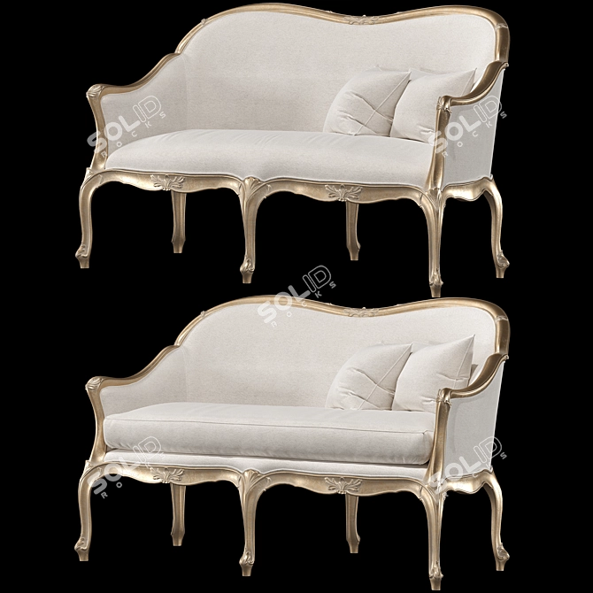 Luxury Roberto Giovannini Sofa ArtpostData 1221 3D model image 2