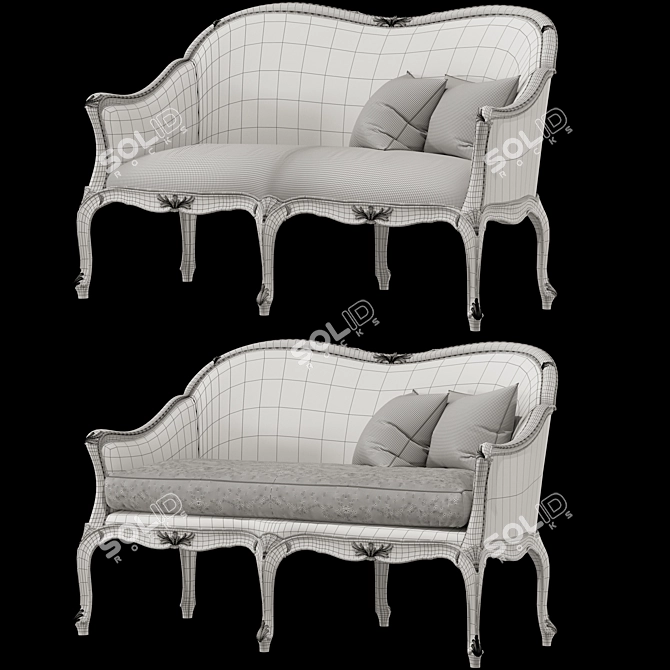 Luxury Roberto Giovannini Sofa ArtpostData 1221 3D model image 4
