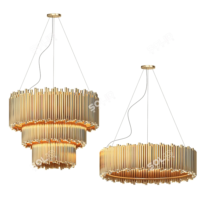 Brubeck Suspensions: Modern Elegance with Delight 3D model image 1
