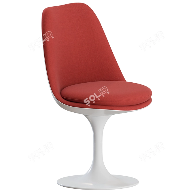  Knoll Tulip Upholstery Dining Chair 3D model image 1