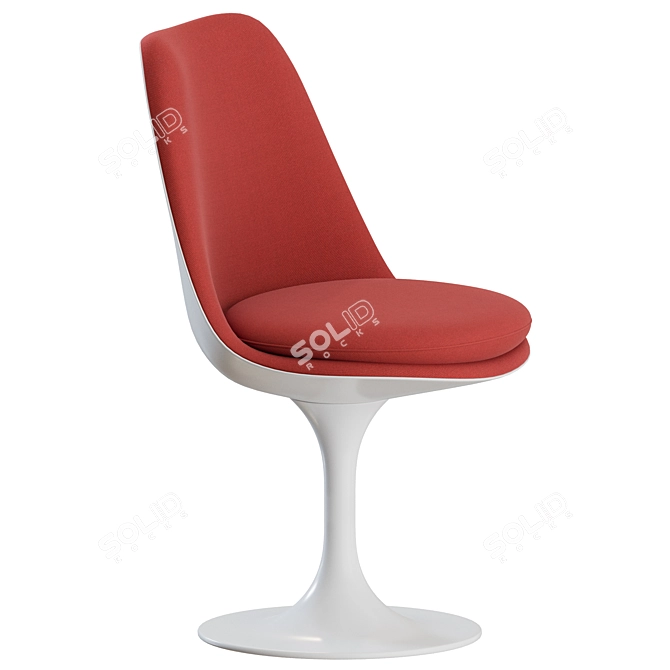  Knoll Tulip Upholstery Dining Chair 3D model image 6