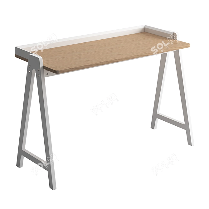 Modern Fresno Writing Desk 3D model image 2