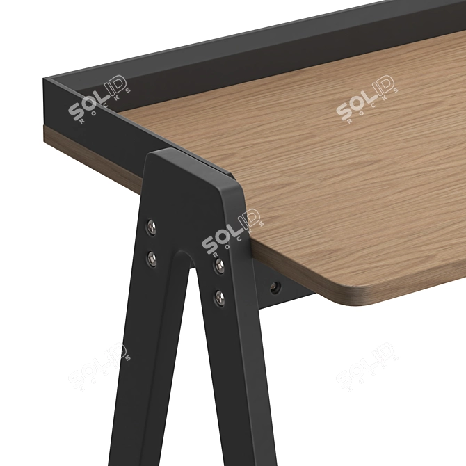 Modern Fresno Writing Desk 3D model image 5