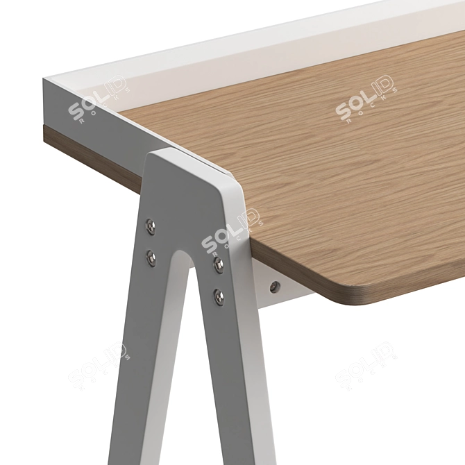 Modern Fresno Writing Desk 3D model image 6