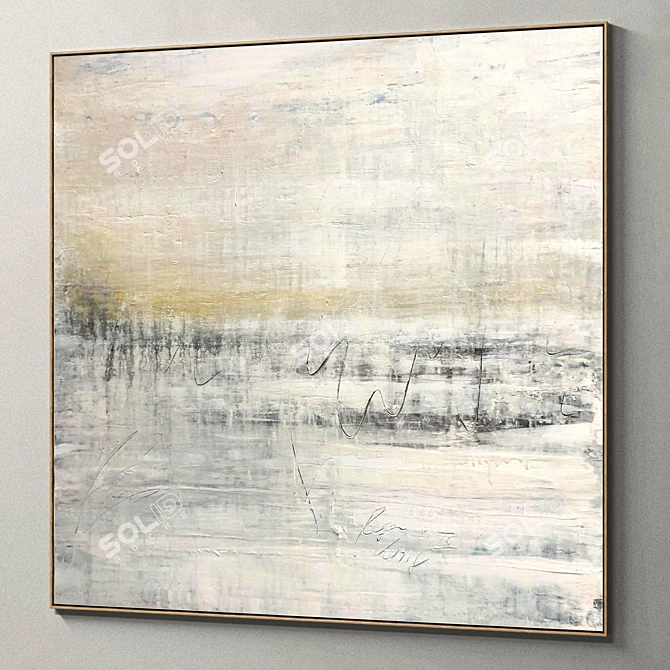 Abstract Plaster Photo Frames Duo 3D model image 5