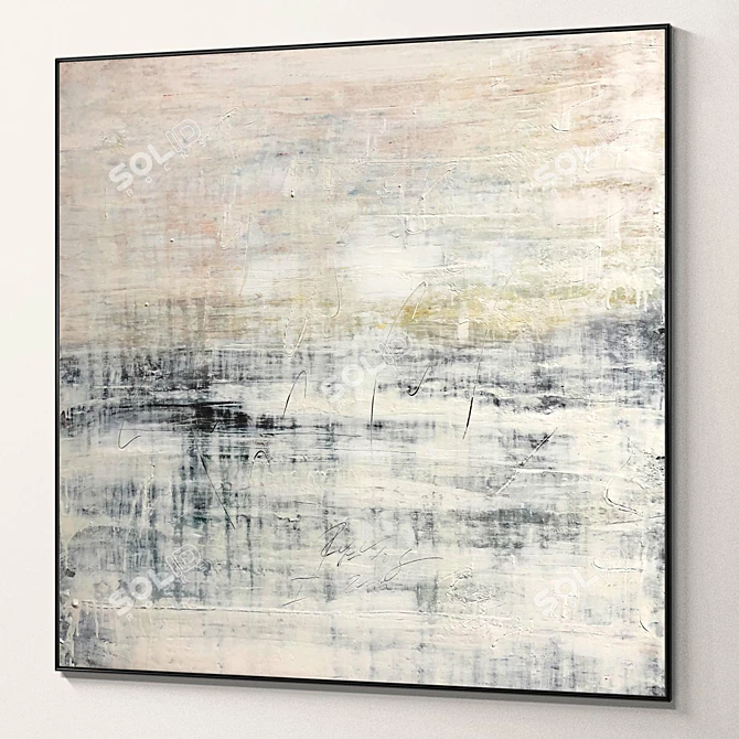 Abstract Plaster Photo Frames Duo 3D model image 6