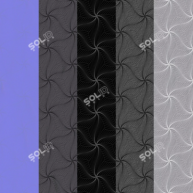  Seamless Textured Furniture Fabric 3D model image 2