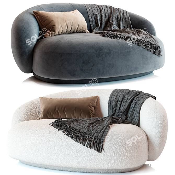 Luxurious Julep Island Sofa Creation 3D model image 1