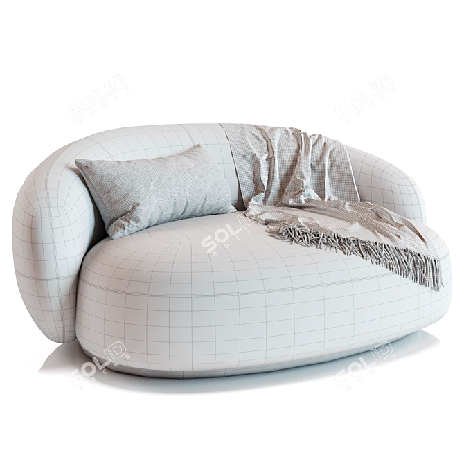 Luxurious Julep Island Sofa Creation 3D model image 4