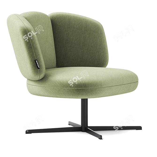 Modern Artifort Easy Chair 3D 3D model image 4