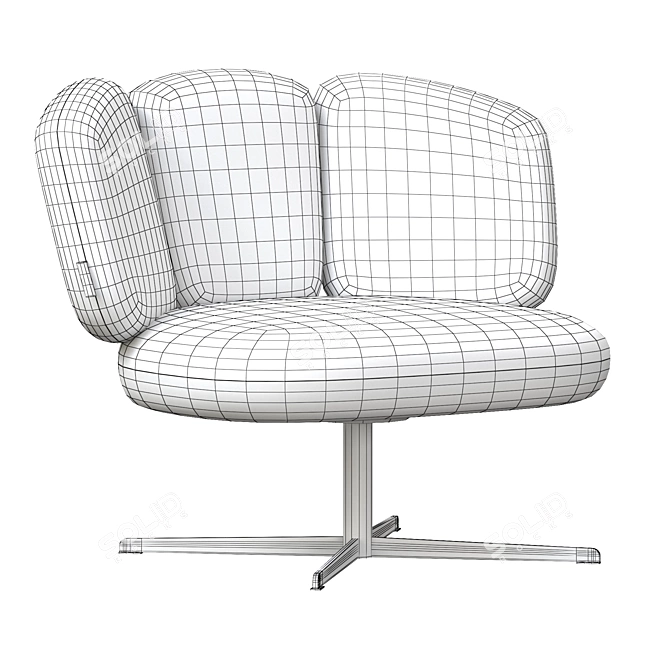 Modern Artifort Easy Chair 3D 3D model image 7