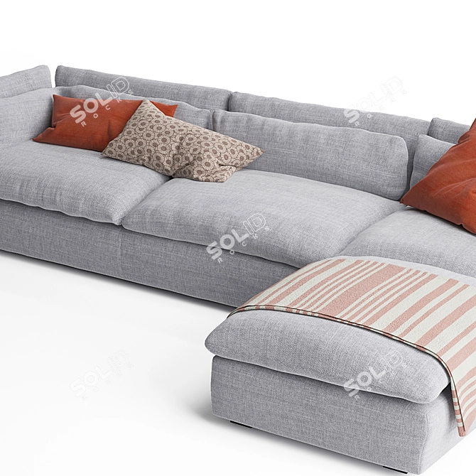  Modern Swan Sofa Set 3D model image 6
