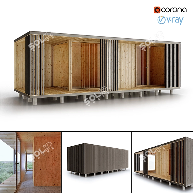 Container House 2: Modular Living 3D model image 1