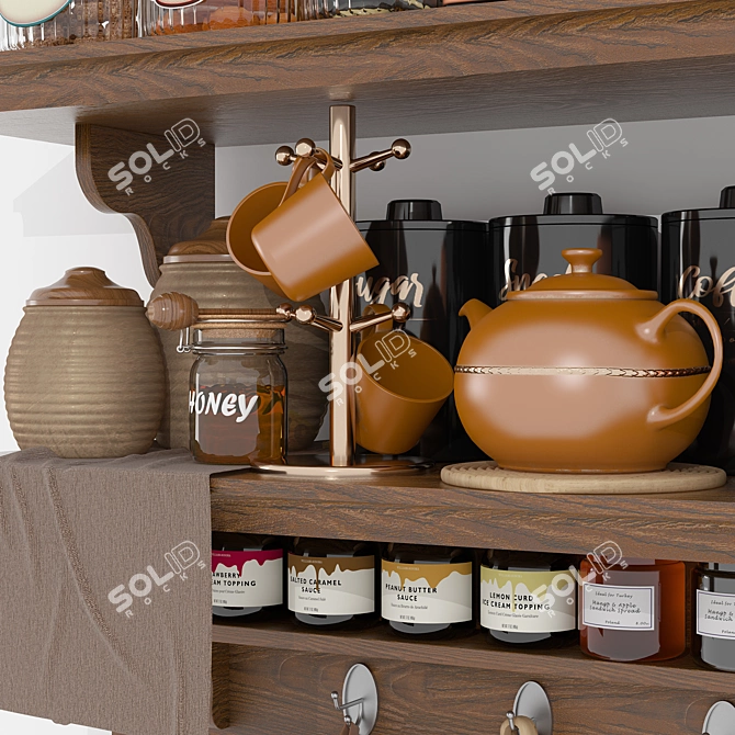 High-Quality Kitchen Set 3D Model 3D model image 4