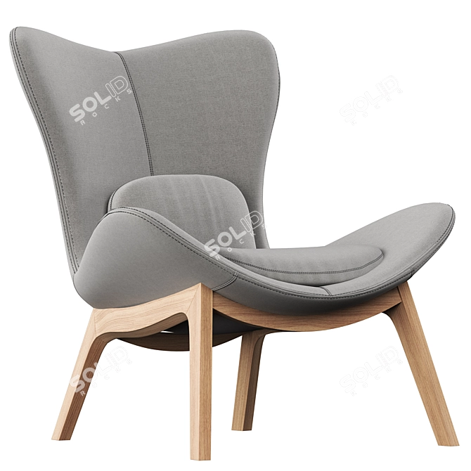 Modern Lazy Armchair Design 3D model image 2