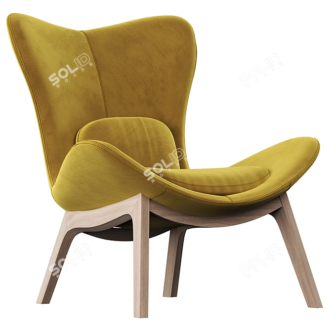 Modern Lazy Armchair Design 3D model image 3