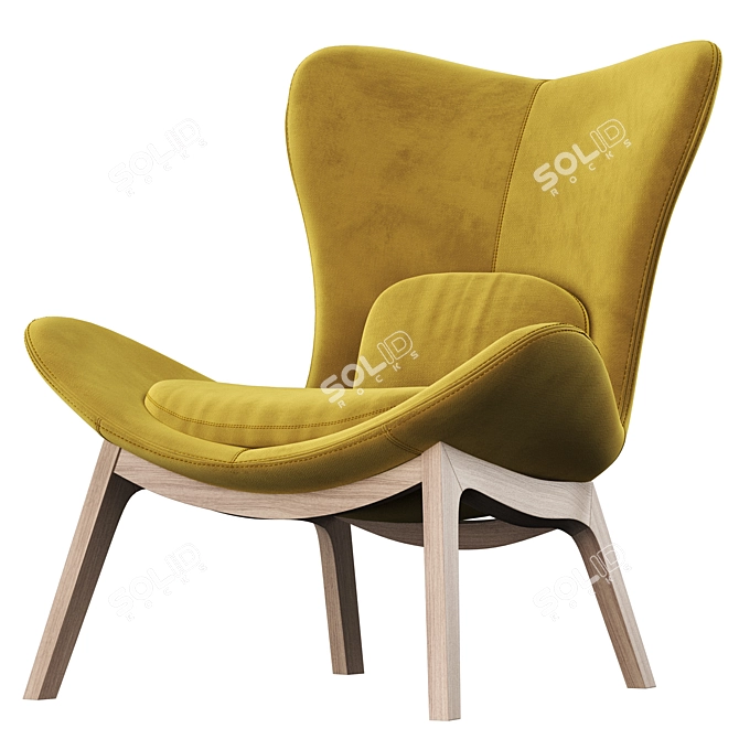 Modern Lazy Armchair Design 3D model image 4