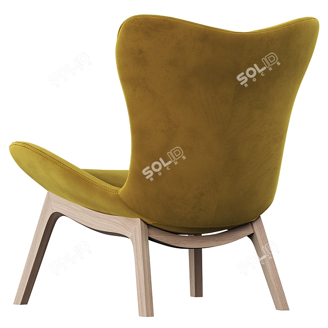 Modern Lazy Armchair Design 3D model image 5