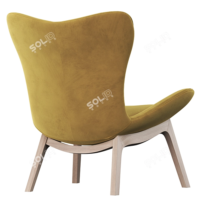 Modern Lazy Armchair Design 3D model image 6