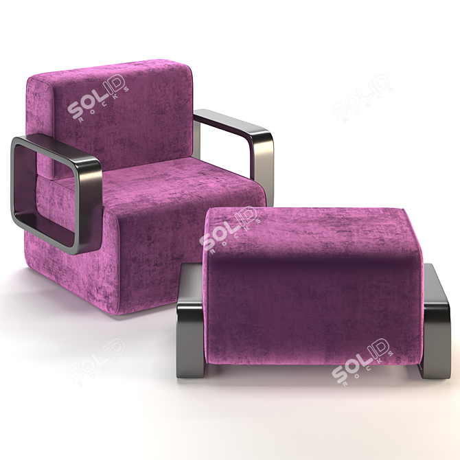 Modern Cayenne Armchair Furniture Model 3D model image 1