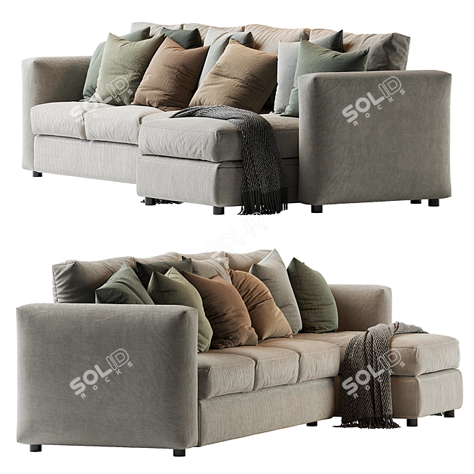 Modern Comfort: Finnala Sofa Ikea 3D model image 2