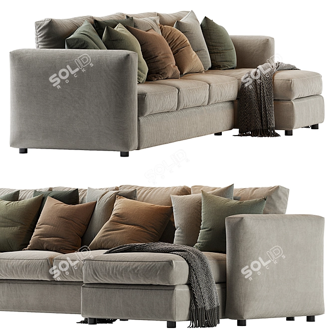Modern Comfort: Finnala Sofa Ikea 3D model image 5