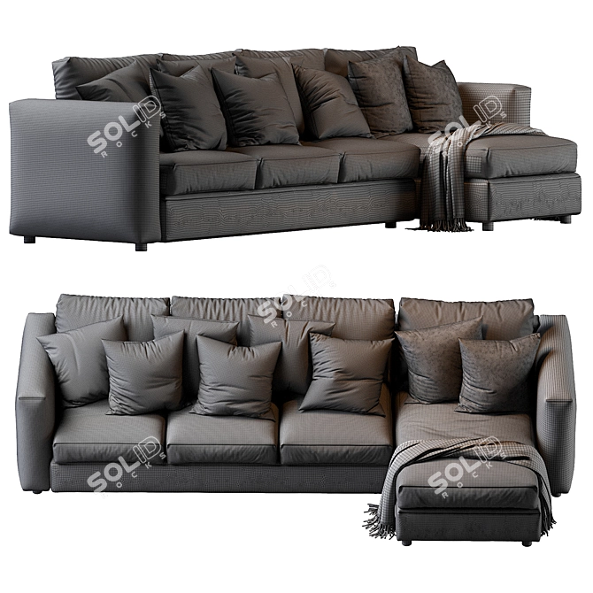 Modern Comfort: Finnala Sofa Ikea 3D model image 6
