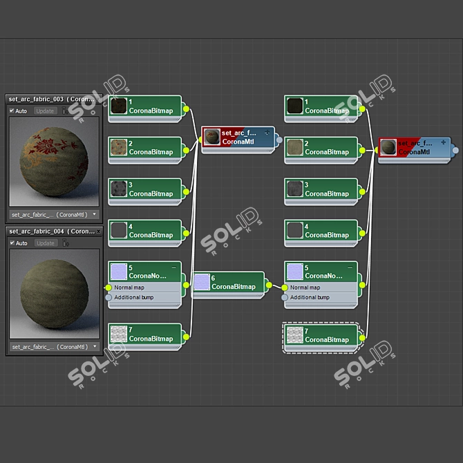 High-Quality Fabric PBR Material 3D model image 2