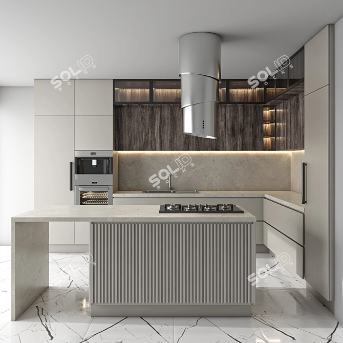 Kitchen Set 3dsMax 2015 Models 3D model image 1