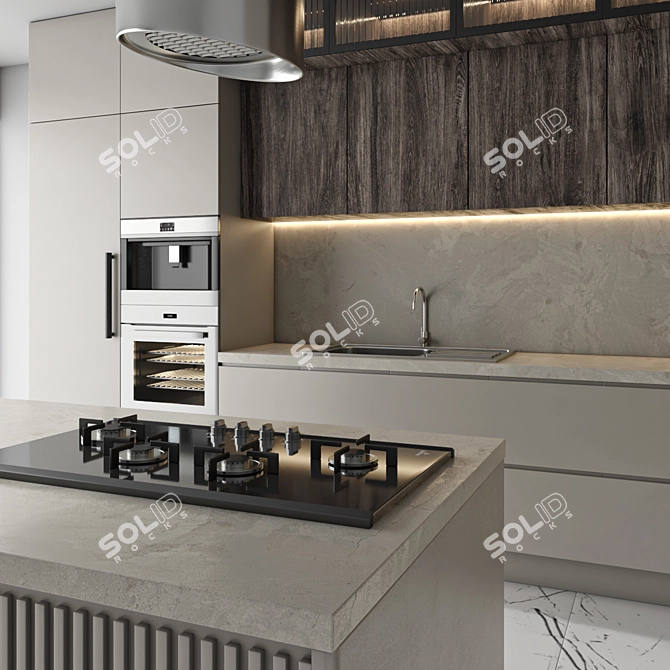 Kitchen Set 3dsMax 2015 Models 3D model image 3