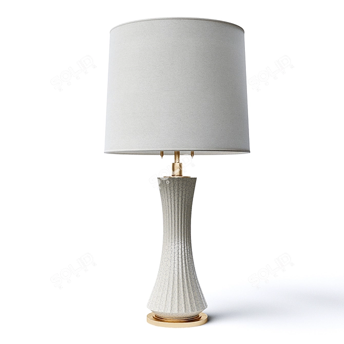 Elegant Thomas OBrien Elena Lamp 3D model image 1