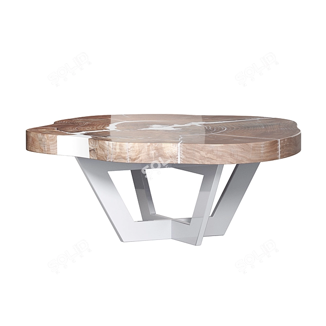 Wowbotaniсa Oak Epoxy Coffee Table 3D model image 5